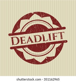 Deadlift rubber grunge texture stamp