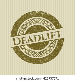 Deadlift rubber seal with grunge texture