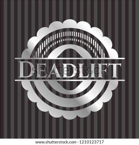 Deadlift silver shiny emblem