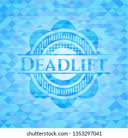 Deadlift sky blue mosaic emblem