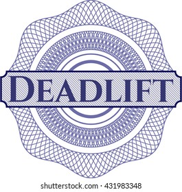 Deadlift written inside abstract linear rosette