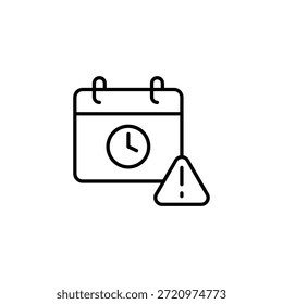 Alerta De Fecha Límite Con Calendario De Reloj Para Calendario Importante