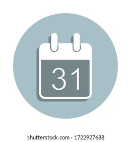 Icono de identificador de fecha límite. Simple glifo, vector plano de desarrollo de software iconos para ui y ux, sitio web o aplicación móvil