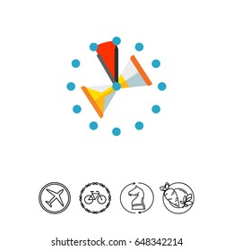 Deadline Concept and Clock Icon