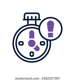 deadline dual tone icon. vector icon for your website, mobile, presentation, and logo design.