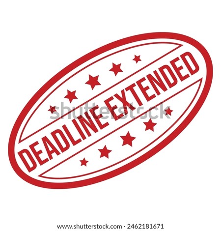 Deadline Extended Rubber stamp Design