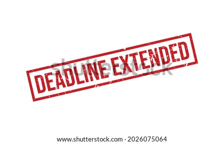 Deadline Extended Rubber Stamp. Deadline Extended Grunge Stamp Seal Vector Illustration