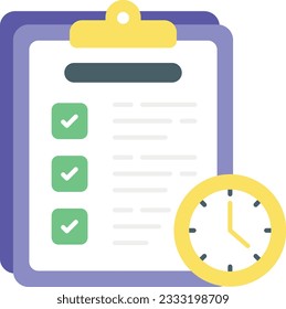 A deadline flat icon design