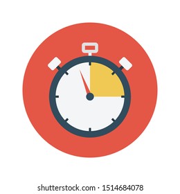 deadline glyph flat vector icon