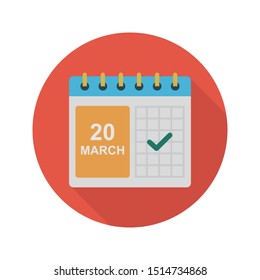 deadline glyph flat vector icon