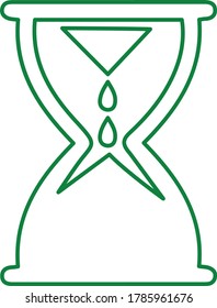 Icono de la línea de tiempo, reloj de arena, reloj de arena