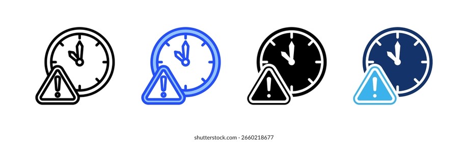 Coleção De Ícones De Prazo Com Vários Estilos
