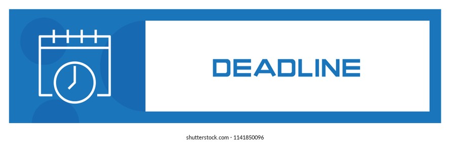 Deadline Icon Concept