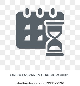 Deadline icon. Deadline design concept from Time managemnet collection. Simple element vector illustration on transparent background.