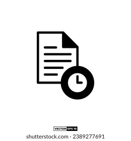 deadline icon design inspiration vector template for interface, presentation, web, banner, infographic, etc