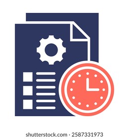Deadline Icon Element For Design