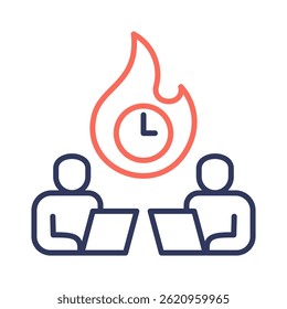 Deadline-Symbolelement für Design