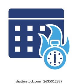 Deadline Icon Element for Design