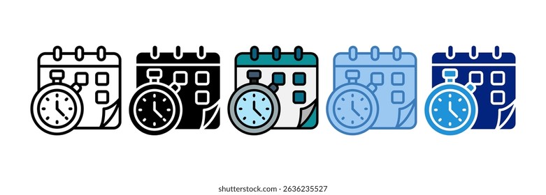Deadline Icon Element For Design
