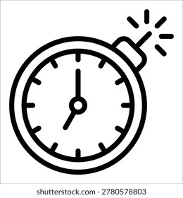 Deadline Icon Element For Design