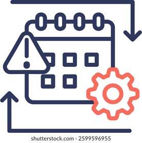 Deadline Icon Element For Design And Vector