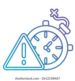 Deadline icon Gradient Fill style.