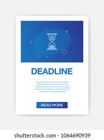 DEADLINE ICON INFOGRAPHIC