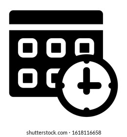 deadline icon isolated sign symbol vector illustration - high quality black style vector icons

