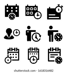 deadline icon isolated sign symbol vector illustration - Collection of high quality black style vector icons
