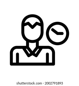 deadline icon or logo isolated sign symbol vector illustration - high quality black style vector icons
