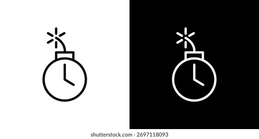Deadline icon Logo. Vector Illustration. EPS Illustration.
