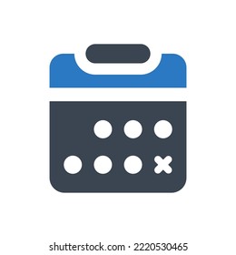 Icono de línea de tiempo (ilustración simple vectorial)