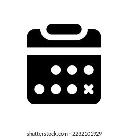 Icono de línea de tiempo (ilustración simple vectorial)