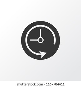 Deadline icon symbol. Premium quality isolated time element in trendy style.