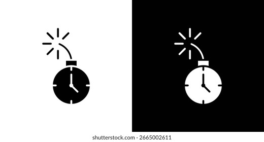 Deadline icon symbol sign, vector, eps 10