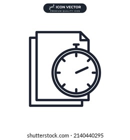 deadline icon symbol template for graphic and web design collection logo vector illustration