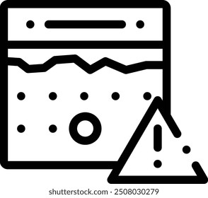 deadline icon. Thin Linear Style Design Isolated On White Background