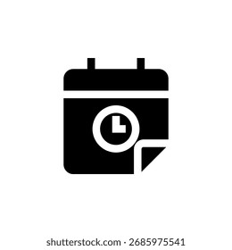 Icono de fecha límite para tiempo y urgencia