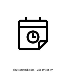 Icono de fecha límite para tiempo y urgencia