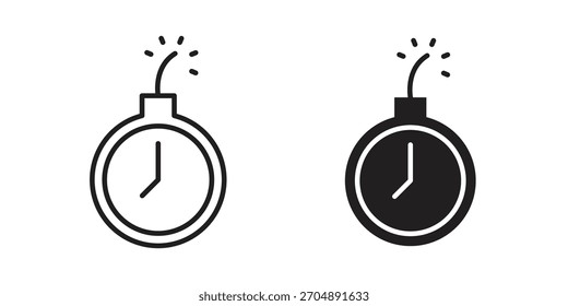 Icono de fecha límite Vector colección. Vector stock ilustraciones de símbolos