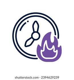 deadline icon. vector dual tone icon for your website, mobile, presentation, and logo design.