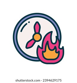 icono de fecha límite. icono de color relleno vectorial para tu sitio web, móvil, presentación y diseño de logotipo.