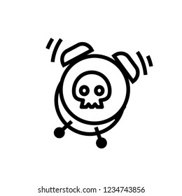 deadline icon, vector illustration