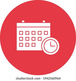 Deadline Icon vector image. Can be used for phone and tablet. Suitable for mobile apps, web apps and print media.