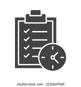 Deadline icon vector image. Can also be used for Project Management. Suitable for mobile apps, web apps and print media.