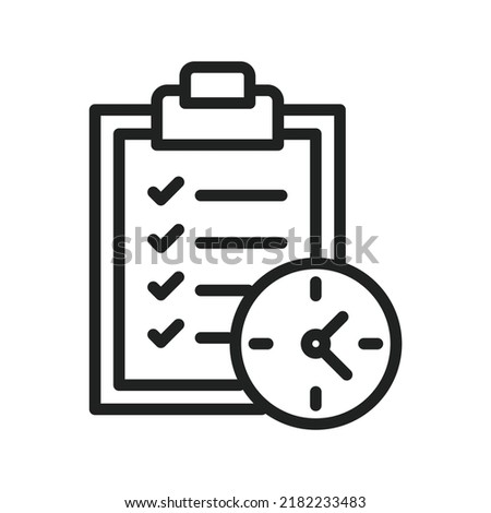 Deadline icon vector image. Can also be used for Project Management. Suitable for mobile apps, web apps and print media.