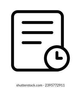 Deadline Icon Vector Symbol Design Illustration