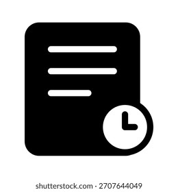Ilustración de diseño de símbolo de Vector de icono de fecha límite