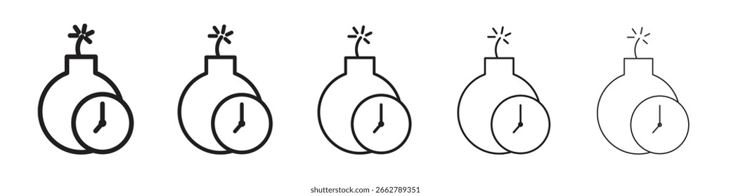 Deadline icon for your web site design, logo, app, UI.