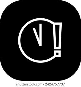 Deadline key performance indicator icon with black filled line outline style. deadline, time, reminder, business, date, calendar, event. Vector Illustration